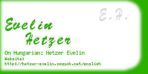 evelin hetzer business card